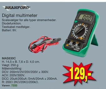 Harald Nyborg Digital multimeter tilbud