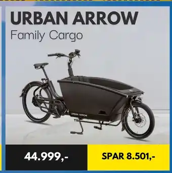 Design Cykler Urban arrow family cargo tilbud