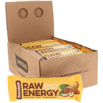 Motatos Bombus raw energy - energibar peanuts & dadler 20-pak tilbud