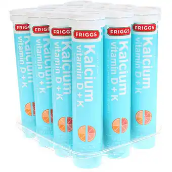 Friggs - calcium brusetabletter, d & k vitaminer 12-pak