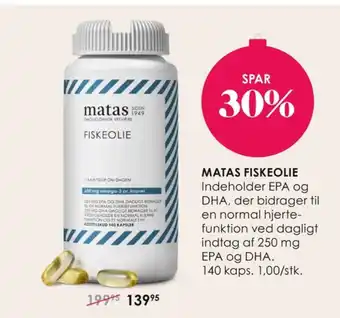 Matas Matas fiskeolie tilbud