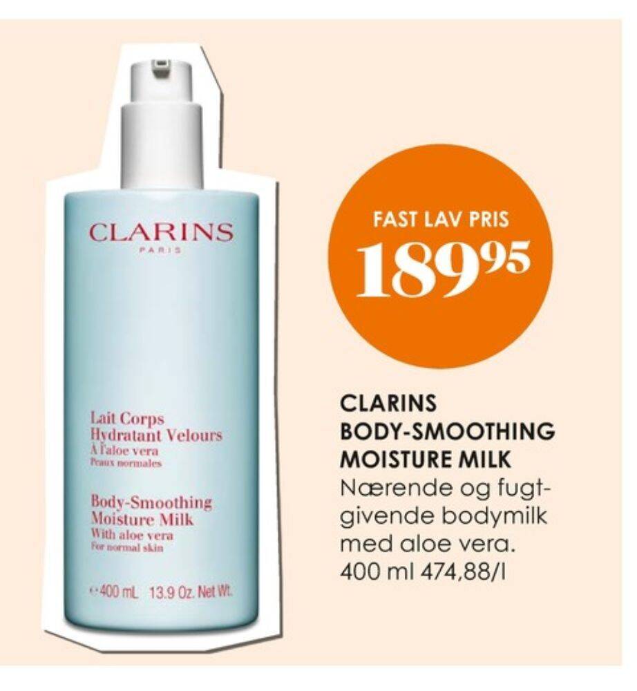 Clarins bodymilk tilbud hos Matas