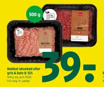 Coop 365 Coop hakket oksekød 8-12% tilbud