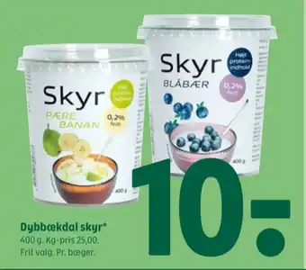 Coop 365 Dybbækdal skyr blåbær tilbud