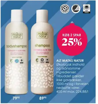 Matas Matas natur bodyshampoo tilbud