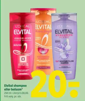 Coop 365 Elvital shampoo tilbud