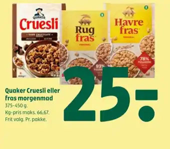 Coop 365 Rugfras morgenmadsprodukt tilbud