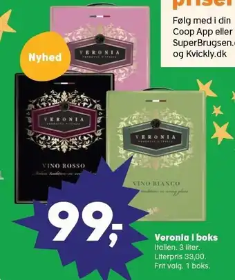 Kvickly Veronia i boks tilbud