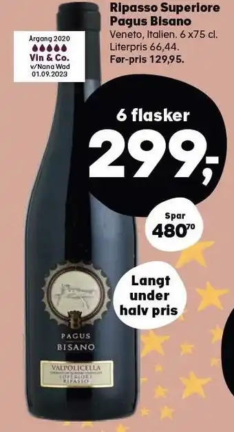 Kvickly Ripasso superiore pagus bisano 6 flasker tilbud