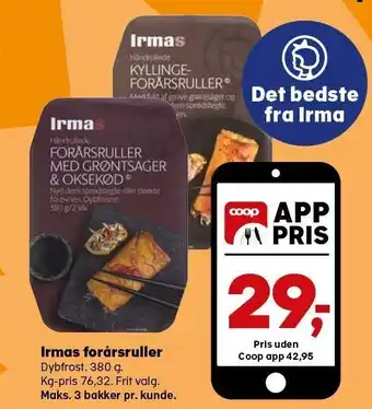 Kvickly Irmas forårsruller tilbud