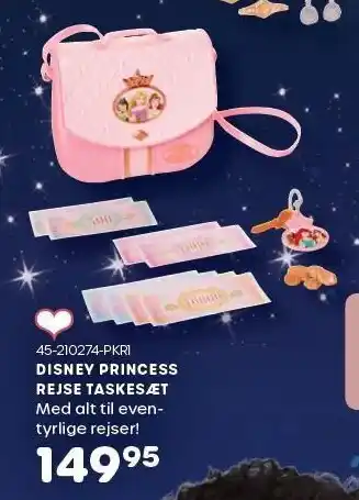 KiDS Coolshop Disney princess rejse taskesæt tilbud