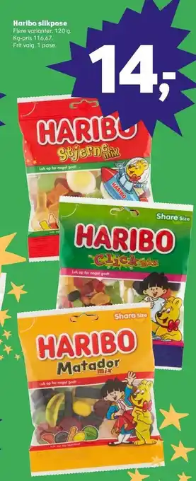 Kvickly Haribo slikpose tilbud