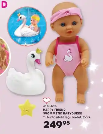KiDS Coolshop Happy friend svømmetid babydukke tilbud