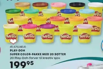 Play-doh super color-pakke med 20 bøtter