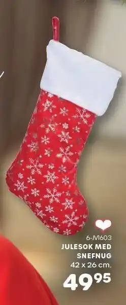 KiDS Coolshop Julesok med snefnug tilbud