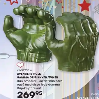 KiDS Coolshop Avengers hulk gamma grip knytnævner tilbud