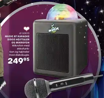Music bt karaoke disco højttaler og mikrofon