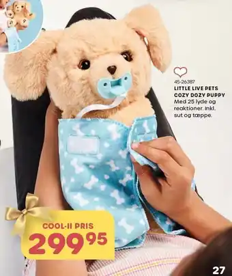 KiDS Coolshop Little live pets cozy dozy puppy tilbud