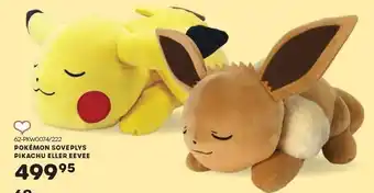KiDS Coolshop Pokémon soveplys pikachu eller eevee tilbud