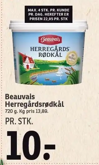 SPAR Beauvais herregårdsrødkål tilbud