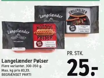 Langelænder pølser