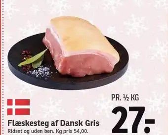 SPAR Flæskesteg af dansk gris tilbud