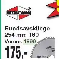 Harald Nyborg Mitsutomo rundsavsklinge tilbud