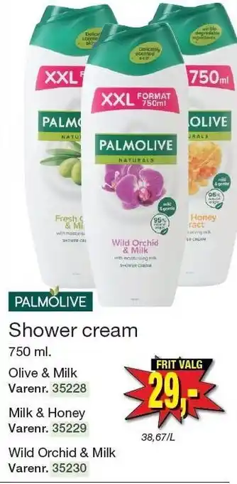 Harald Nyborg Palmolive shower cream tilbud
