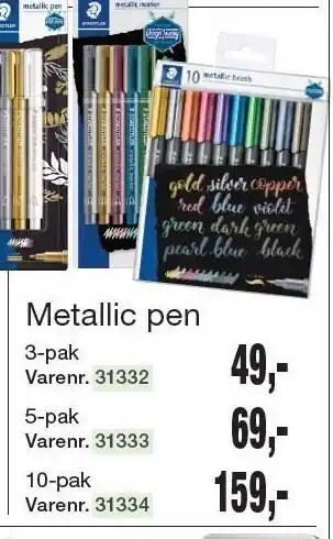 Harald Nyborg Metallic pen tilbud