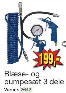 Harald Nyborg Blæse- og pumpesæt 3 dele tilbud