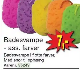 Harald Nyborg Badesvampe - ass. farver tilbud