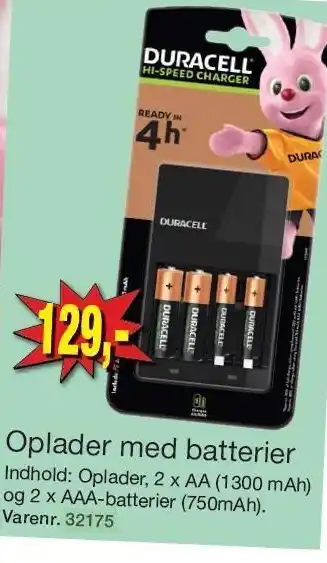 Harald Nyborg Oplader med batterier tilbud
