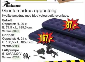 Harald Nyborg Gæstemadras oppustelig tilbud