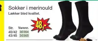 Harald Nyborg Sokker i merinould tilbud