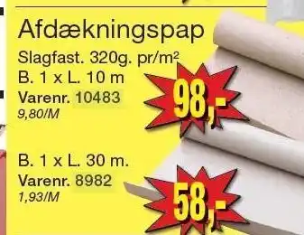 Harald Nyborg Afdækningspap tilbud