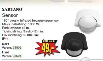Harald Nyborg Sartano sensor tilbud