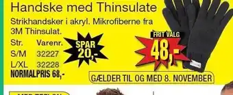 Harald Nyborg Handske med thinsulate tilbud