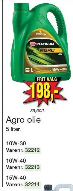 Harald Nyborg Agro olie tilbud