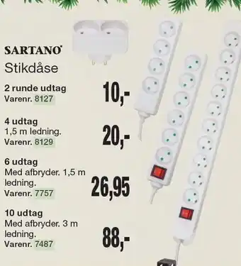 Harald Nyborg Sartano stikdåse tilbud