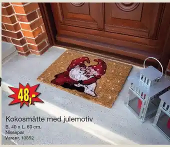 Harald Nyborg Kokosmåtte med julemotiv tilbud