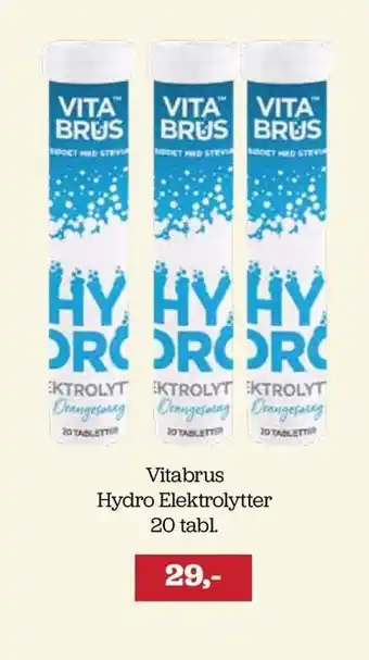 Vitabrus hydro elektrolytter 20 tabl