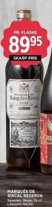 Marqués de riscal reserva