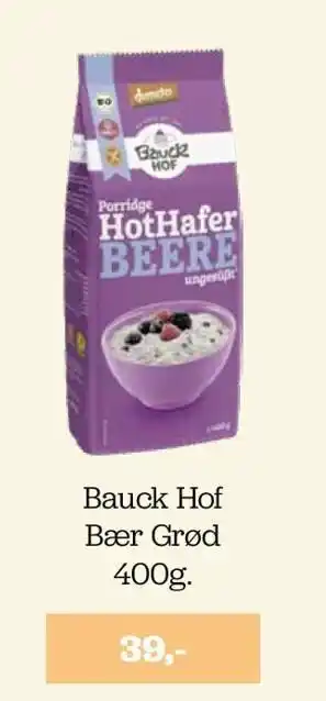 Bauck hof bær grød