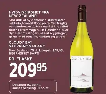 MENY Cloudy bay sauvignon blanc tilbud