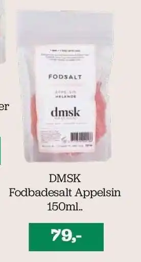 Helsemin Dmsk fodbadesalt appelsin 150ml tilbud