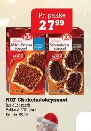 Ruf chokoladekrymmel