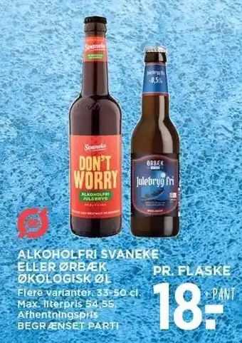 MENY Alkoholfri svaneke eller ørbæk økologisk øl tilbud