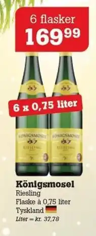 Poetzsch Padborg Königsmosel 6 x 0,75 liter tilbud