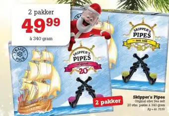 Skipper's pibes 340 gram - 2 pakker
