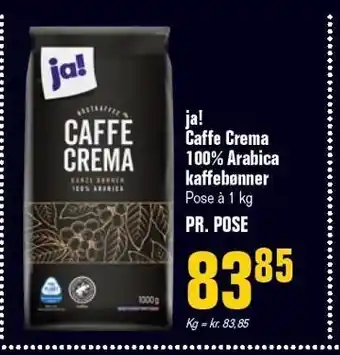 Poetzsch Padborg Ja! caffe crema 100% arabica kaffebønner tilbud